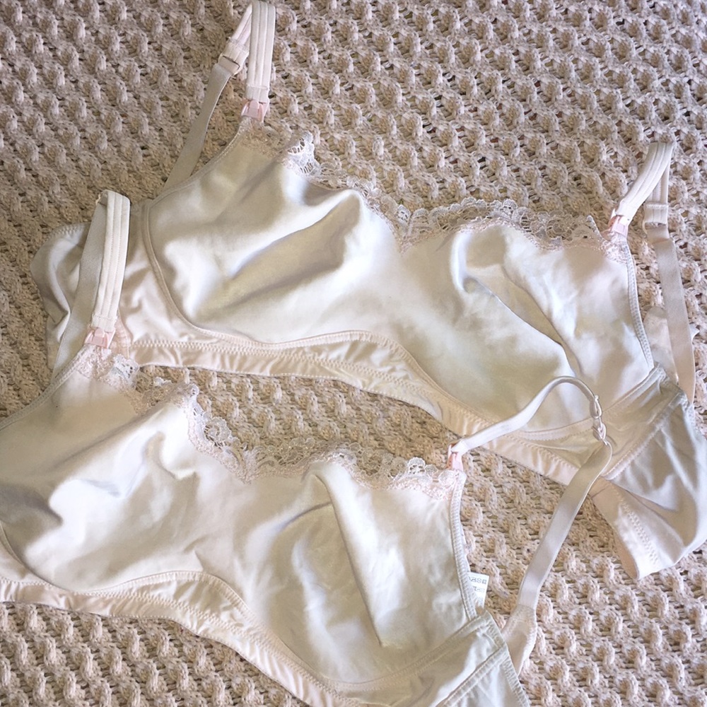 Baby Pink Lace Nursing Bra SET 38C